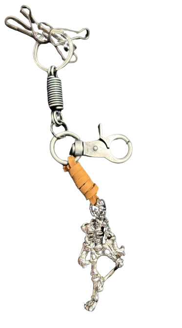 Key Chain from Alloy & PU Leather